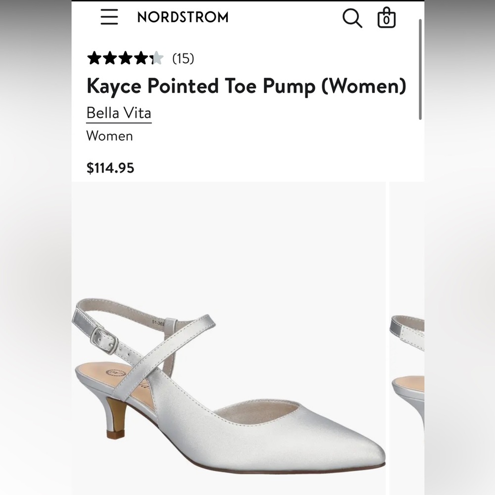 NWT Bella Vita Kayce Pointed Toe Pump